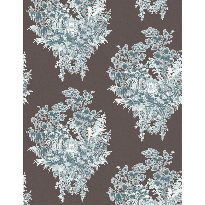 Valjunco Wp Fon/Marron/Az by Gaston Y Daniela Designer Wallcovering LORENZO CASTILLO V VINYL - 100% Italy - Horizontal: 0 and Vertical: 20.8 27.5 - Swanky Fabrics -