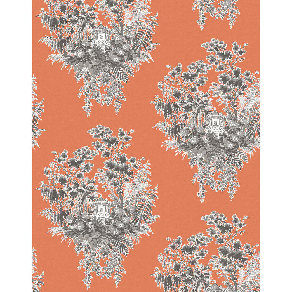 Valjunco Wp Naranja by Gaston Y Daniela Designer Wallcovering LORENZO CASTILLO V VINYL - 100% Italy Horizontal: 0 and Vertical: 20.8 27.5 - Swanky Fabrics -