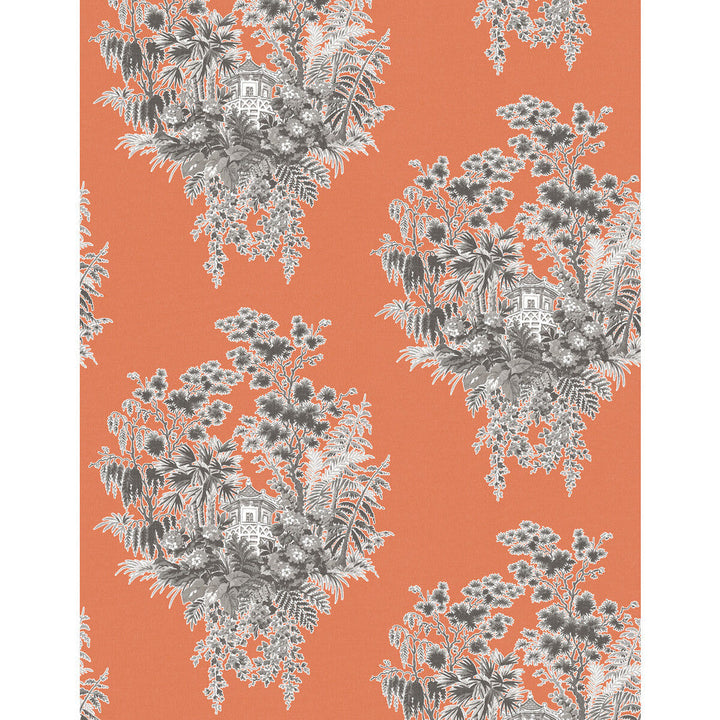 Valjunco Wp Naranja by Gaston Y Daniela Designer Wallcovering LORENZO CASTILLO V VINYL - 100% Italy - Horizontal: 0 and Vertical: 20.8 27.5 - Swanky Fabrics -