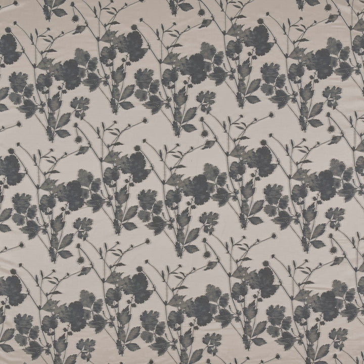 Leaf 3 Granite by Marcus William Designer Fabric KAI/MARCUS WILLIAM BOTANICAL ESCAPE 71%COT 29%POL INDIA Horizontal: 18.875 and Vertical: 17.625 56 in - Swanky Fabrics -