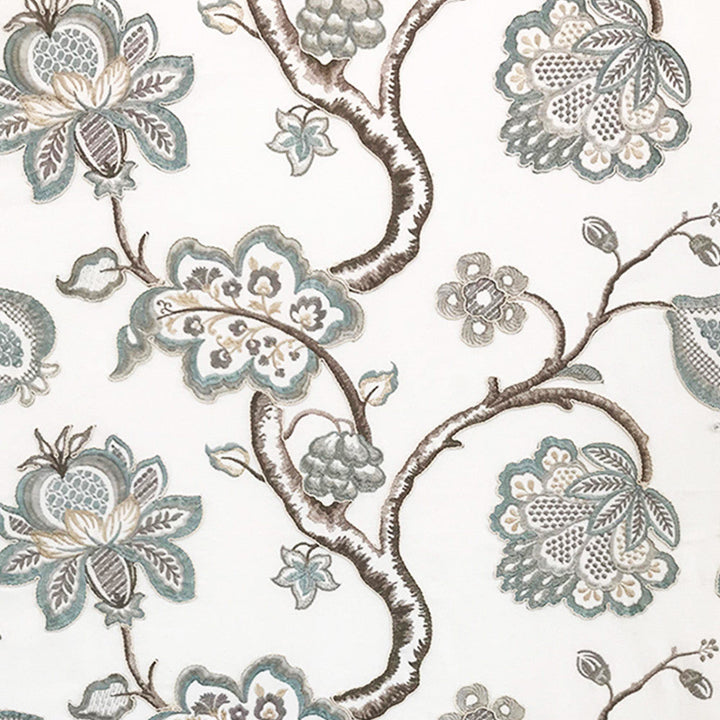 LEAP 63J8001 by JF Designer Fabric Color Concepts Silver Sage 60% Cotton, 32% Viscose, 8% Polyester India  Horizontal: 25.375 and Vertical: 15.5 61  - Swanky Fabrics -