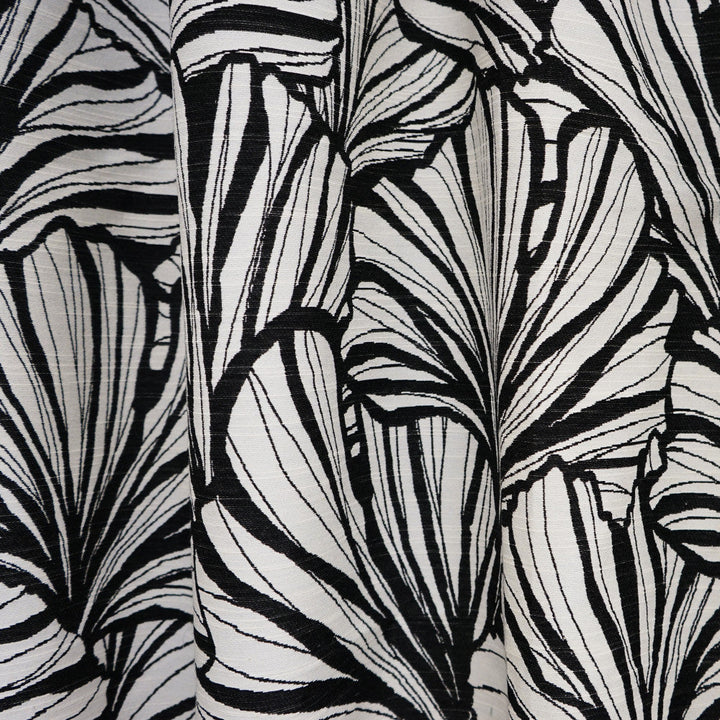 Leaves 98Sj101 by JF Designer Fabric JF Studio 50% Cotton, 41% Polyester, 9% Viscose India Horizontal: 25 and Vertical: 28.625 52 - Swanky Fabrics -