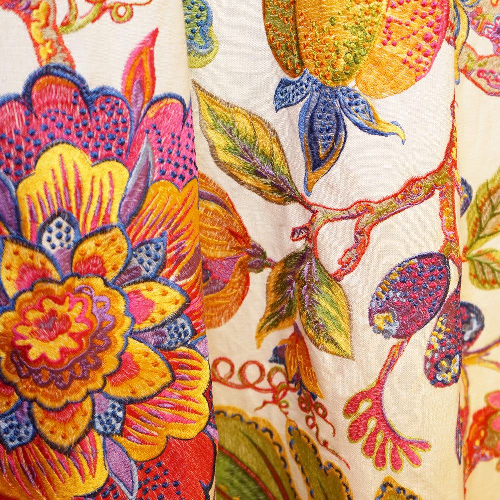 Legrande 44Sj101 by JF Designer Fabric JF Studio 41% Viscose, 29% Linen, 19% Cotton, 11% Polyester India Horizontal: 25.5 and Vertical: 31.5 56 - Swanky Fabrics -