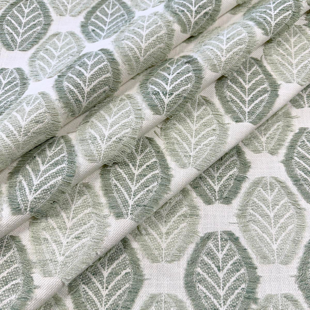 Leif Pistachio by Magnolia Designer Fabric - 57% Polyester, 43% Cotton India 30,000 WYZ Horizontal: 3.375 and Vertical: 3.75 55 - Swanky Fabrics -
