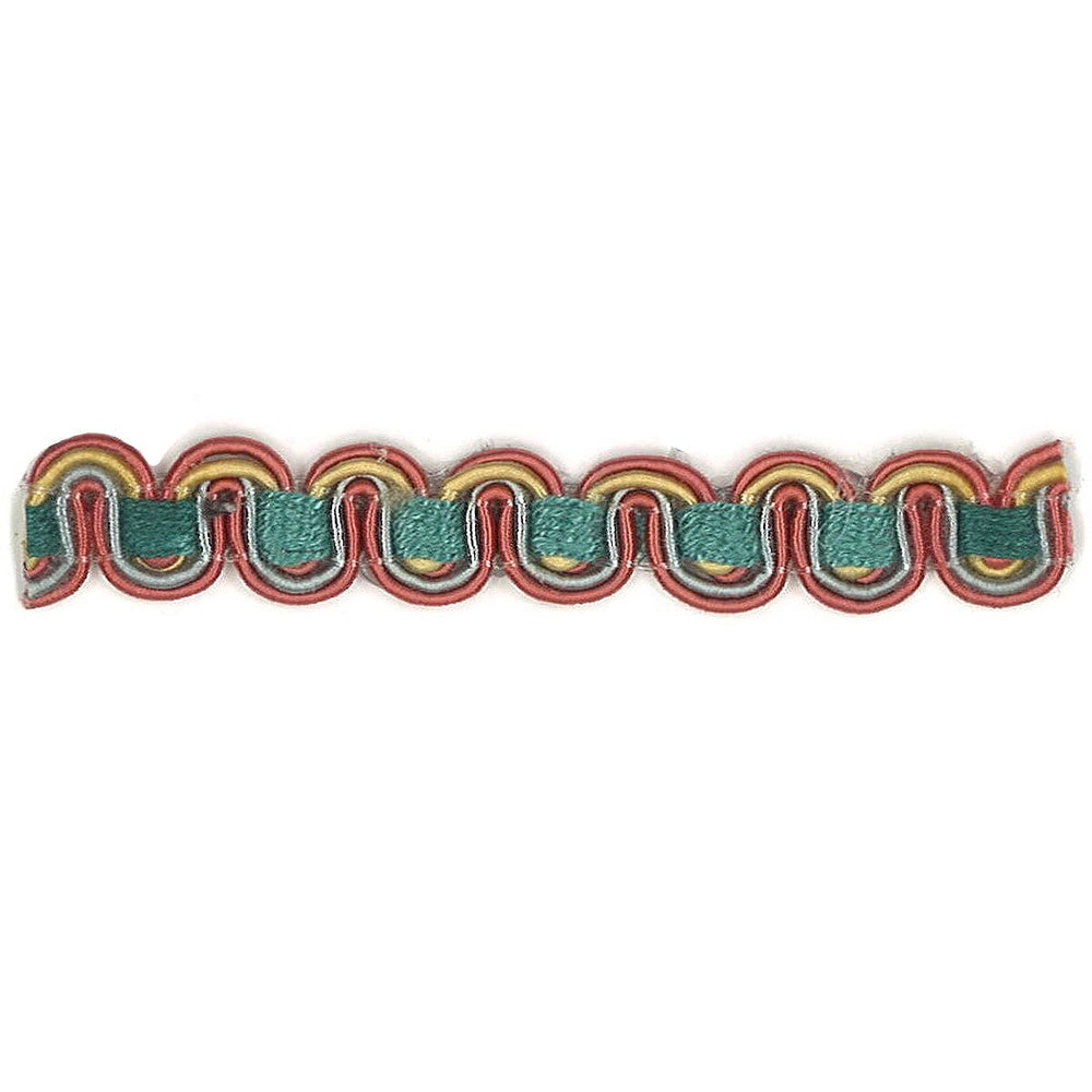 Lexington 16 Lagoon by Stout Designer Trim ART OF DESIGN TRIM-2 TAPES 100%SVI CHINA Horizontal: 0 and Vertical: 0 0.38 in - Swanky Fabrics -