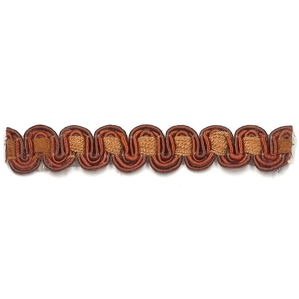 Lexington 2 Paprika by Stout Designer Trim ART OF DESIGN TRIM-2 TAPES 100%SVI CHINA </p><p>Repeat: 0 0.38 in - Swanky Fabrics -