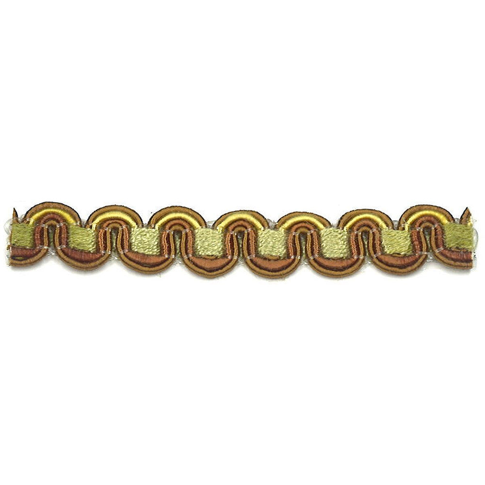Lexington 37 Nutmeg by Stout Designer Trim ART OF DESIGN TRIM-2 TAPES 100%SVI CHINA Horizontal: 0 and Vertical: 0 0.38 in - Swanky Fabrics -