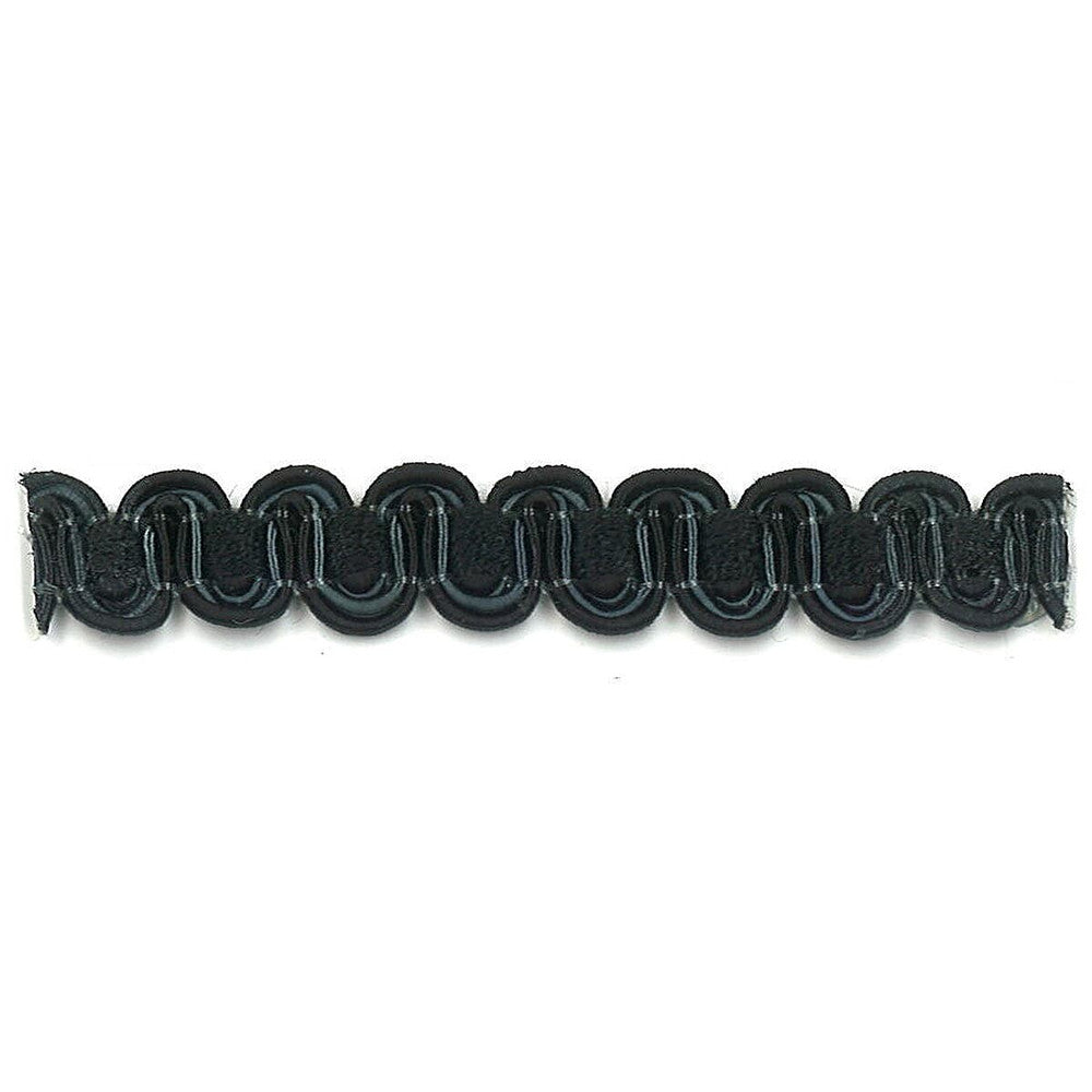 Lexington 9 Ebony by Stout Designer Trim ART OF DESIGN TRIM-2 TAPES 100%SVI CHINA Horizontal: 0.000 and Vertical: 0.000 0.38 in - Swanky Fabrics -