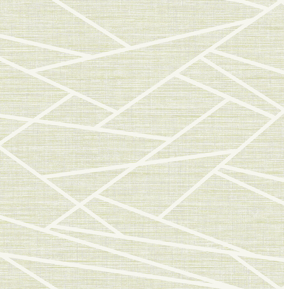 Cecita Puzzle Mint Green and White LG90104 by Seabrook Designs Designer Wallpaper
