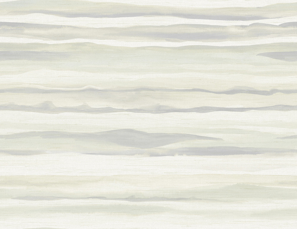 Kentmere Waves Light Greige and Off-White LG90208 by Seabrook Designs Designer Wallpaper