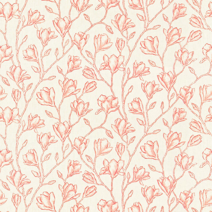 Lido 1 Rosebud by Stout Designer Fabric Rainbow Library Berry/Cinnabar 100% Cotton INDIA CATB 117-2013 Horizontal: 26.625 and Vertical: 13.25 54 in - Swanky Fabrics -