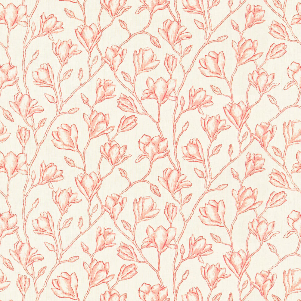 Lido 1 Rosebud by Stout Designer Fabric RAINBOW LIBRARY BERRY/CINNABAR 100%COT INDIA CATB 117-2013 </p><p>Repeat: 13.25 54 in - Swanky Fabrics -