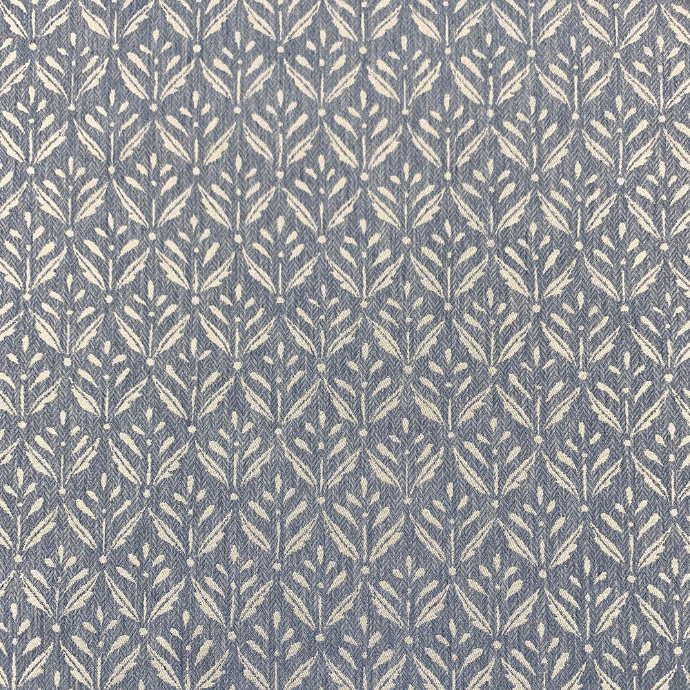 Lily Cornflower by Magnolia Designer Fabric - 66% Poly 29% Cotton, 5% Linen India 40000 Horizontal: 1.75 and Vertical: 2.75 54 - Swanky Fabrics -