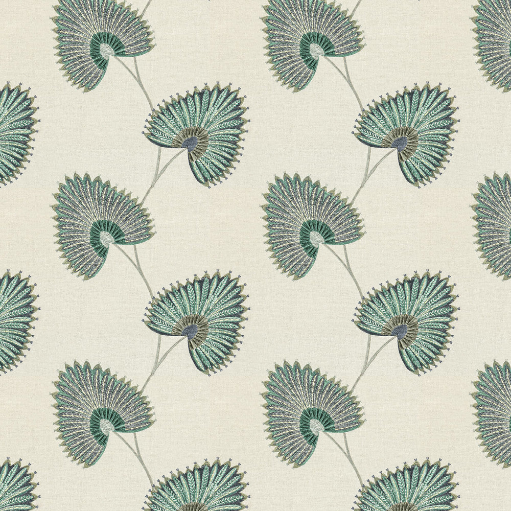 Linette 3 Lagoon by Marcus William Fabric Marcus William Fabric Linette 3 LagoonFabric MARCUS WILLIAM CURIOSITIES INDIA </p><p>Repeat: H: 16.750, V: 15.000 50 in - Fabric Carolina -