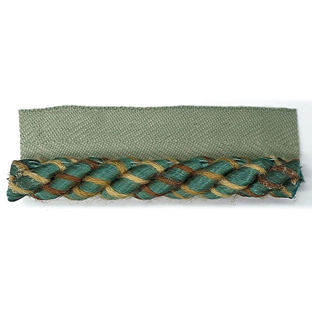 Lisette 1 Teal by Stout Designer Trim JUST CORDS 62%COT 28%SVI 10%POL CHINA </p><p>Repeat: 0 0.38 in - Swanky Fabrics -