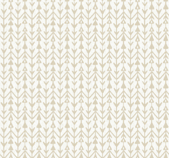 Martigue Stripe Ochre Wallpaper by Lemieux et Cie Designer Lemieux et Cie Signature Covers about 60.8 square feet 27-in by 27-ft long roll Unpasted 25.25 - Swanky Fabrics -