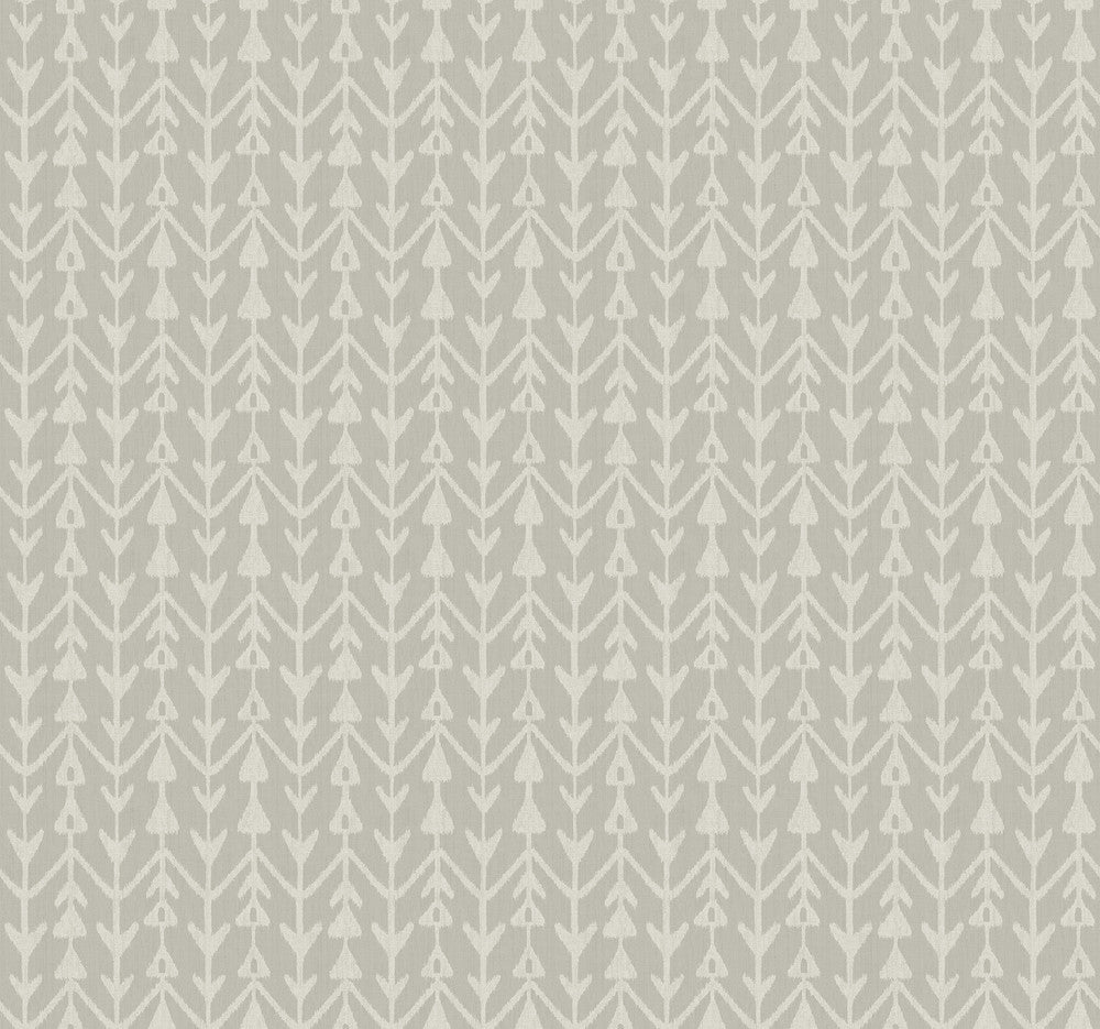 Martigue Stripe Grey Wallpaper by Lemieux et Cie Designer Lemieux et Cie Signature Covers about 60.8 square feet 27-in by 27-ft long roll Unpasted 25.25 - Swanky Fabrics -