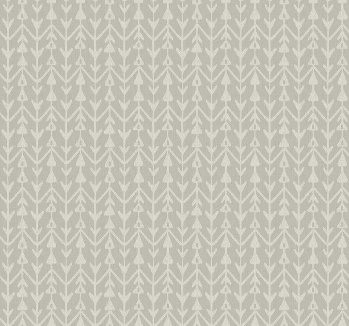 Martigue Stripe Grey Wallpaper by Lemieux et Cie Designer Lemieux et Cie Signature Covers about 60.8 square feet 27-in by 27-ft long roll Unpasted 25.25 - Swanky Fabrics -
