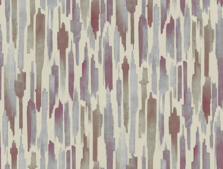 Pluie Multi Wallpaper by Lemieux et Cie Designer Lemieux et Cie Signature Covers about 60.8 square feet 27-in by 27-ft long roll Unpasted 20.5 - Swanky Fabrics -
