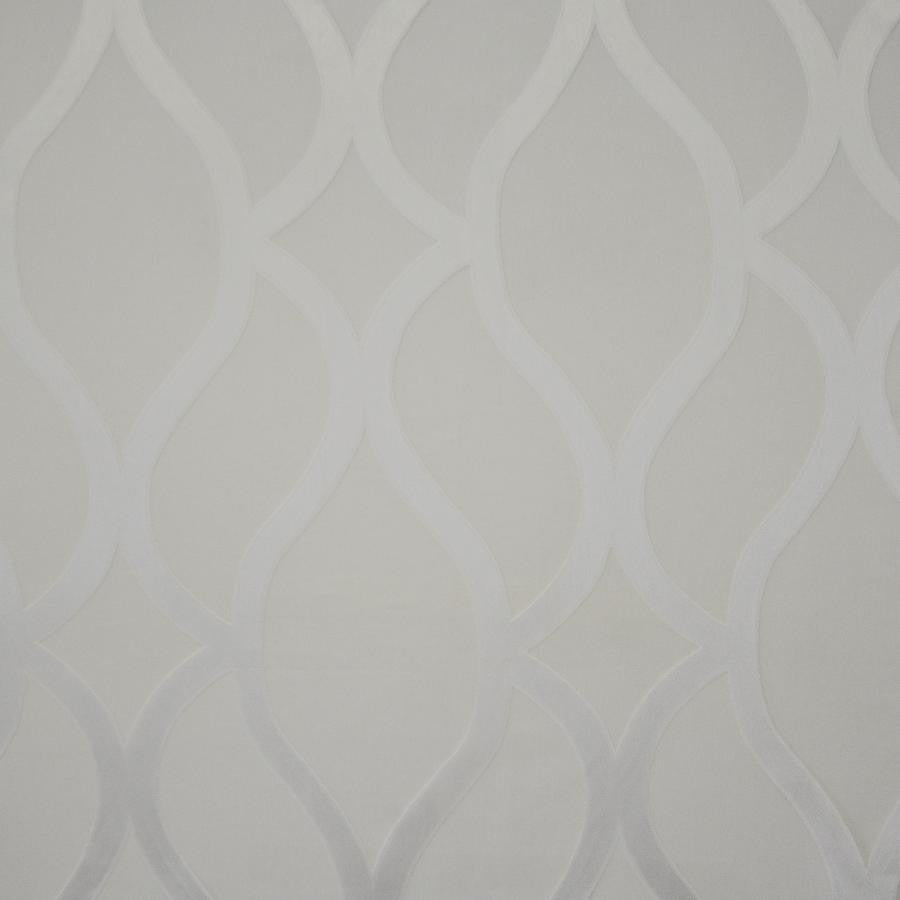 Liza # 701 Cloud by Maxwell Designer Fabric Sheer Style 100% POLYESTER TURKEY V-31"H-18.5" 118" - Swanky Fabrics -