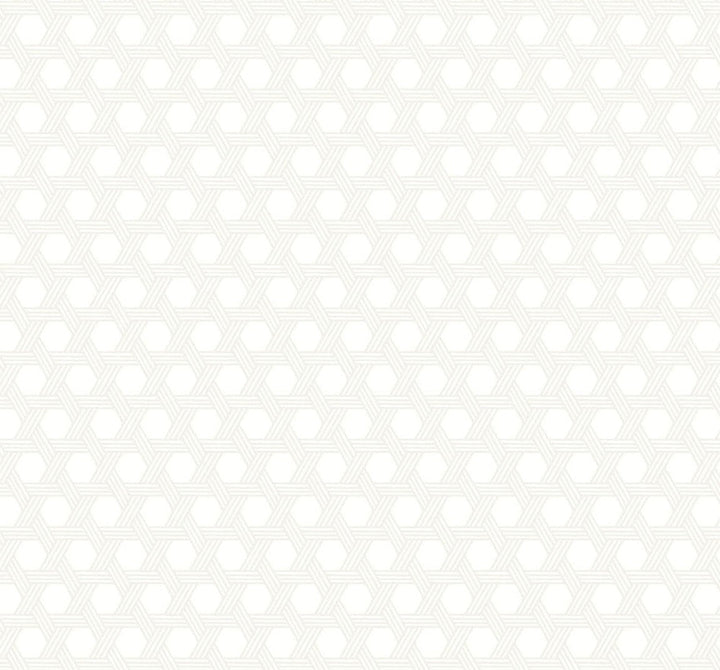 Cabana Wicker Gray and Eggshell LN10200 by Lillian August Designer Wallpaper