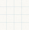 Lillian August Wallpaper Linen Check Blue Frost and Bone White LN10712