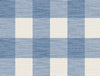 Lillian August Wallpaper Rugby Gingham Coastal Blue and Ivory LN10802