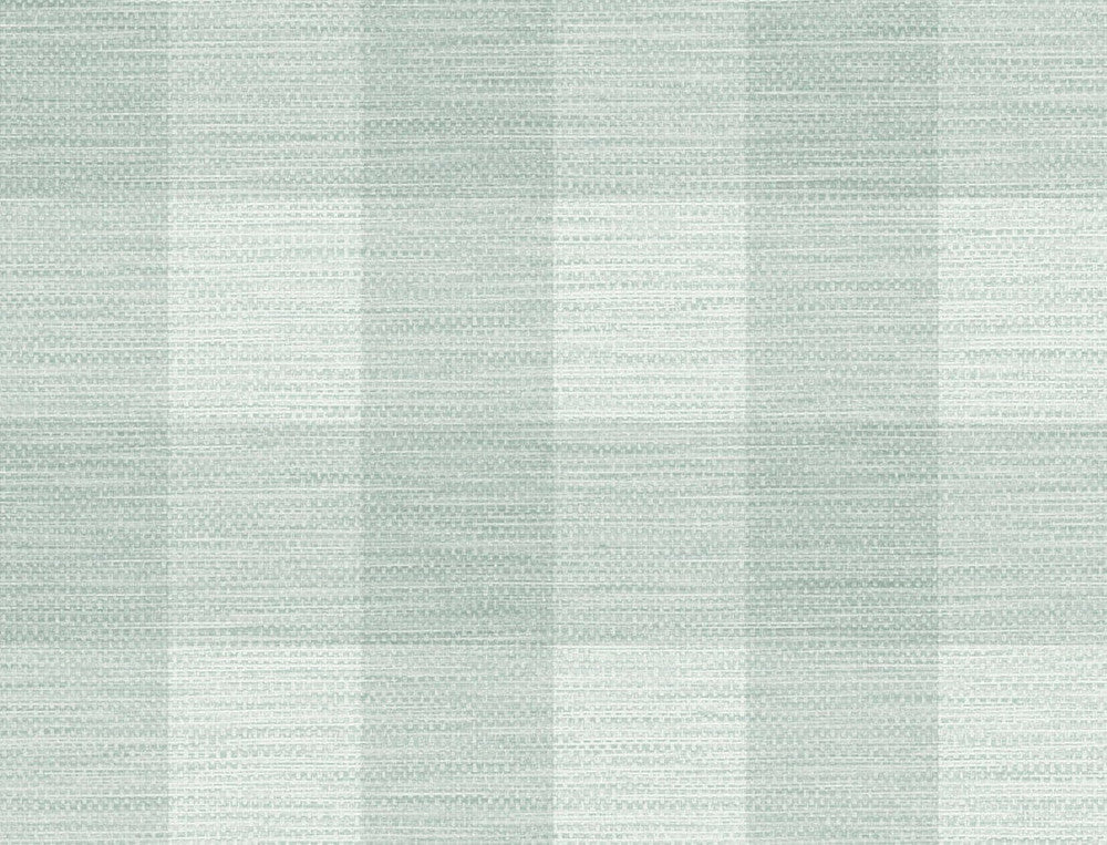 Rugby Gingham Sea Glass LN10804 by Lillian August Designer Wallpaper