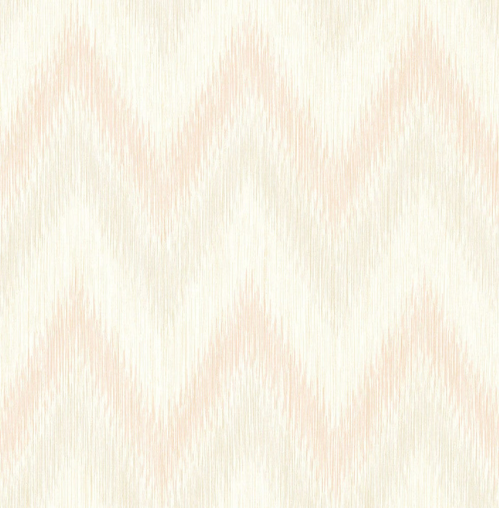 Regent Flamestitch Stringcloth Soft Melon and Arrowroot LN11201 by Lillian August Designer Wallpaper