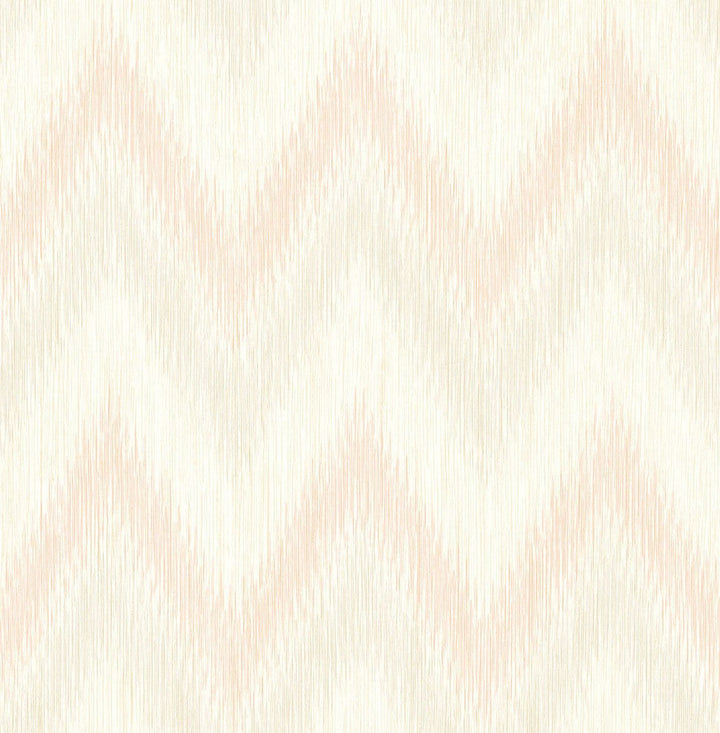Regent Flamestitch Stringcloth Soft Melon and Arrowroot LN11201 by Lillian August Designer Wallpaper