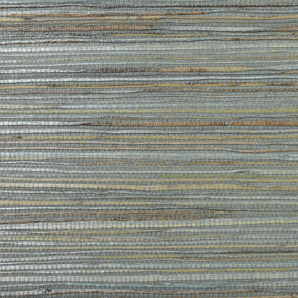 Jute Coir & Metallic Graphite LN11808 by Lillian August Designer Wallpaper