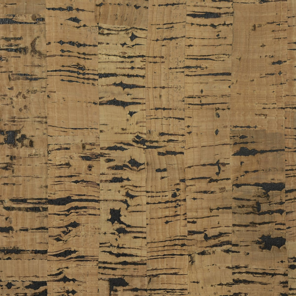 Cork Honey Brown & Jet Black LN11853 by Lillian August Designer Wallpaper