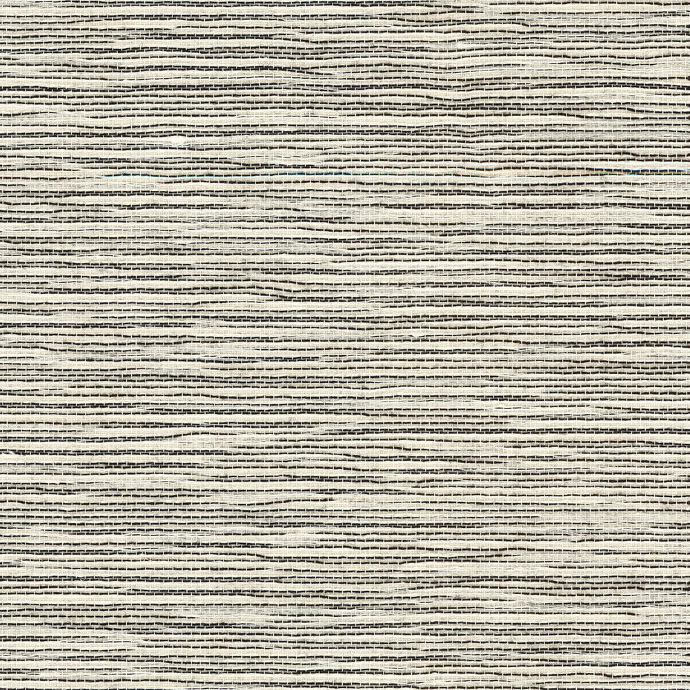Sisal and Viscose Rayon Ivory and Jet Black LN11865 by Lillian August Designer Wallpaper