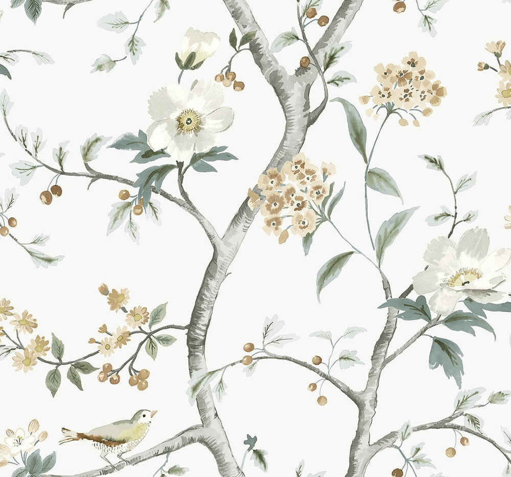 Sparrow Haven Agave & Cider LN40008 by Lillian August Designer Wallpaper