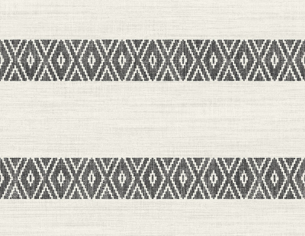 Alani Geo Stripe Charcoal LN40100 by Lillian August Designer Wallpaper