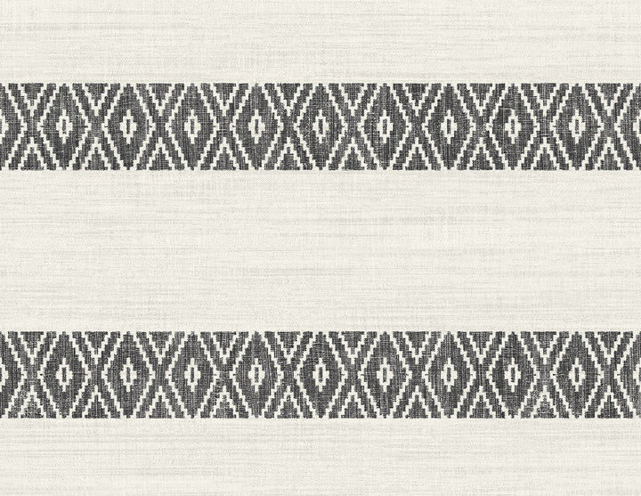 Alani Geo Stripe Charcoal LN40100 by Lillian August Designer Wallpaper