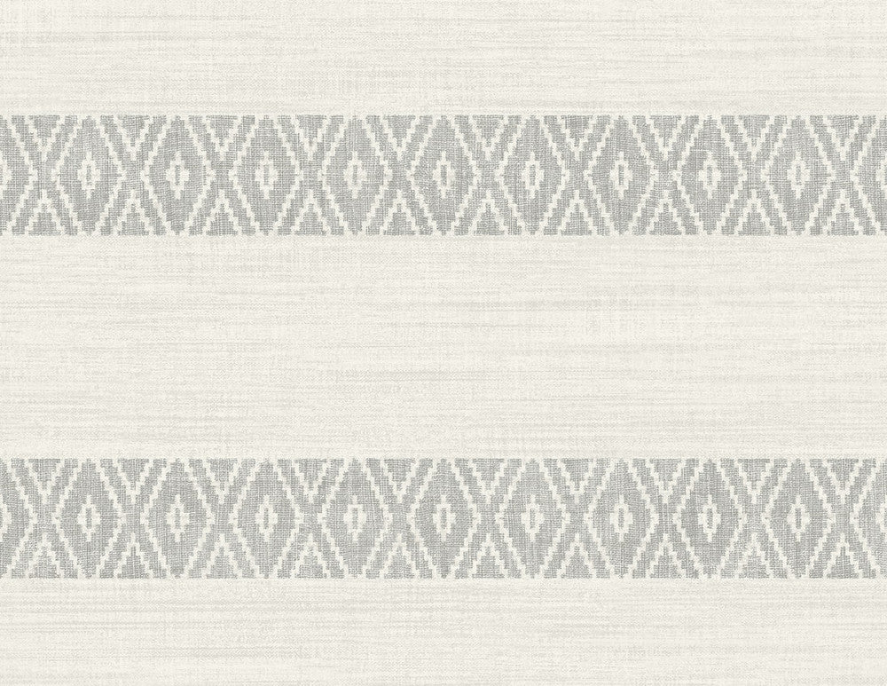 Alani Geo Stripe Fog LN40108 by Lillian August Designer Wallpaper