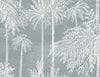 Lillian August Wallpaper Palm Grove Bluestone LN40218