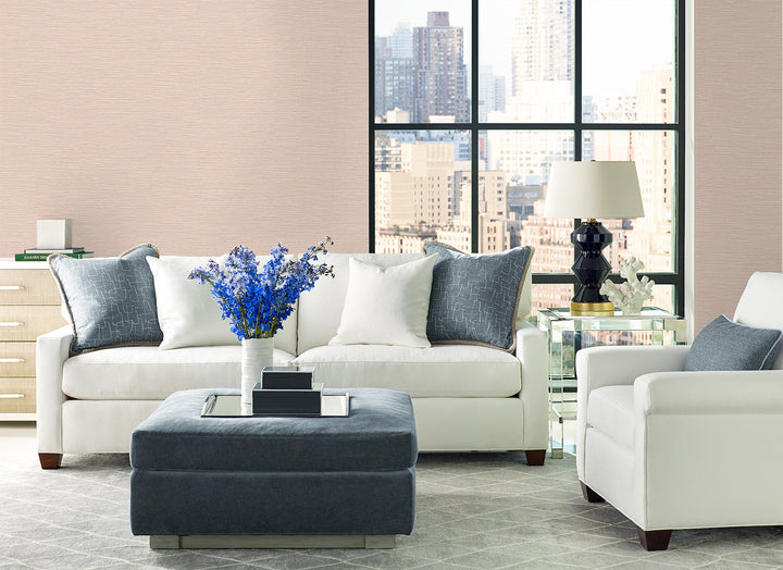 Tiger Island Faux Sisal Blush LN40406 by Lillian August Designer Wallpaper