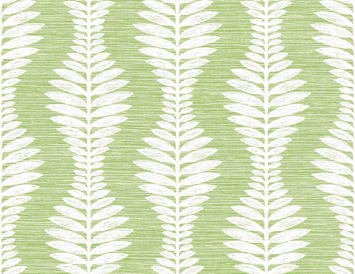 Carina Leaf Ogee Greenery LN40504 by Lillian August Designer Wallpaper