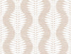 Lillian August Wallpaper Carina Leaf Ogee Blush LN40506