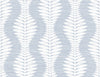 Lillian August Wallpaper Carina Leaf Ogee Charlotte Blue LN40512