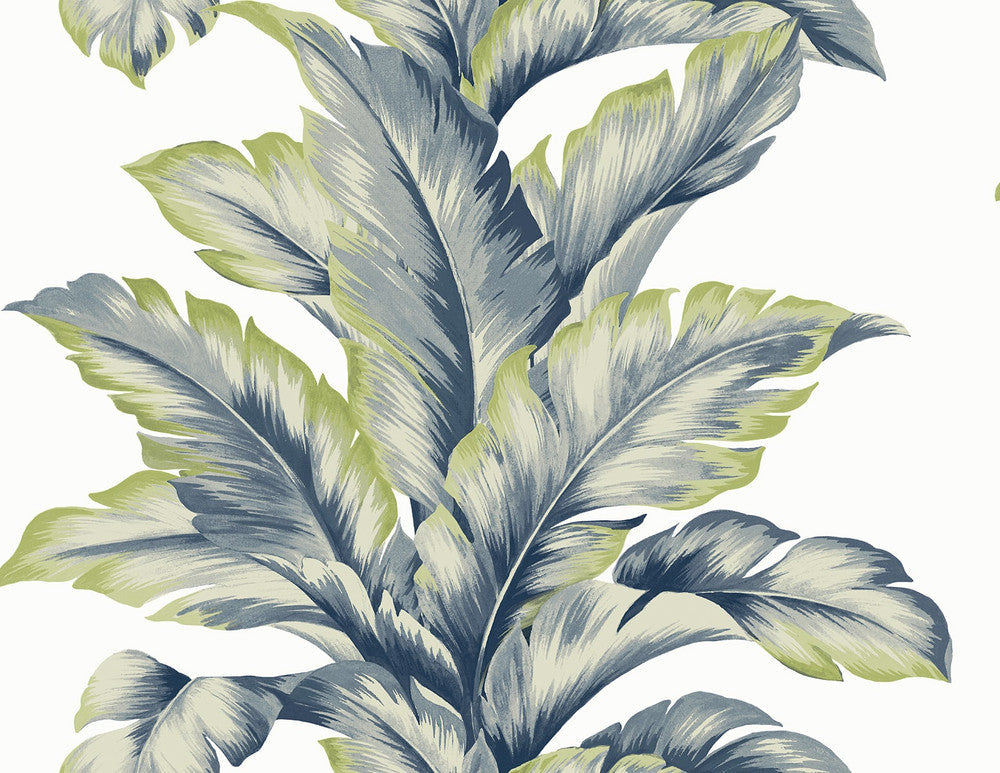 Banana Springs Deep Sea LN40602 by Lillian August Designer Wallpaper