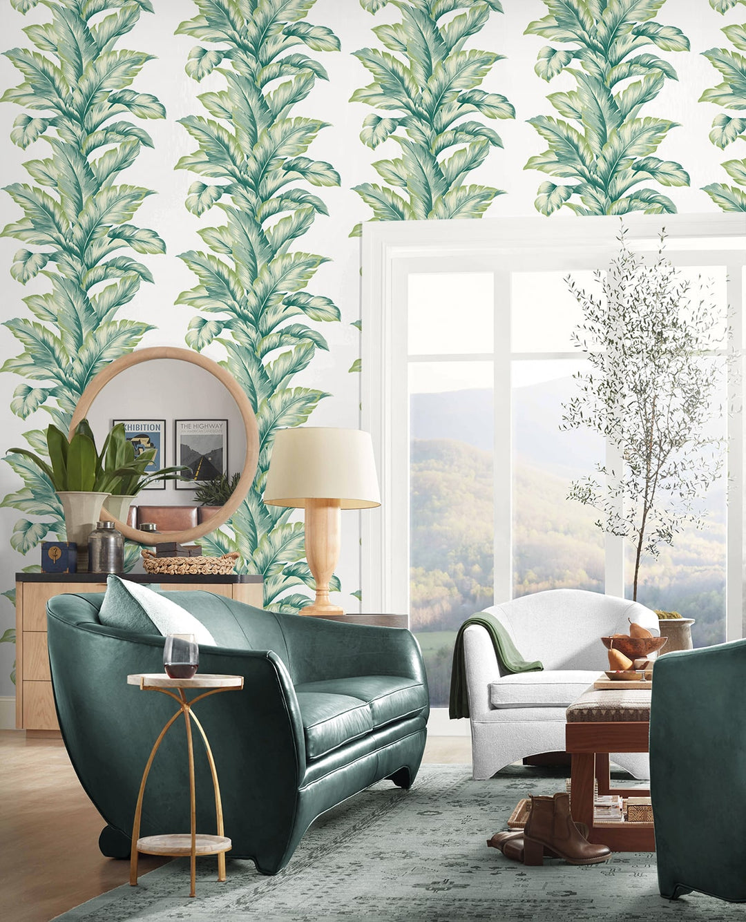 Banana Springs Rivercrest LN40604 by Lillian August Designer Wallpaper
