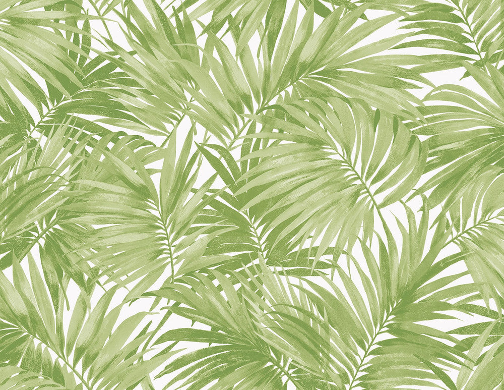 Cordelia Tossed Palms Spring Green LN40704 by Lillian August Designer Wallpaper