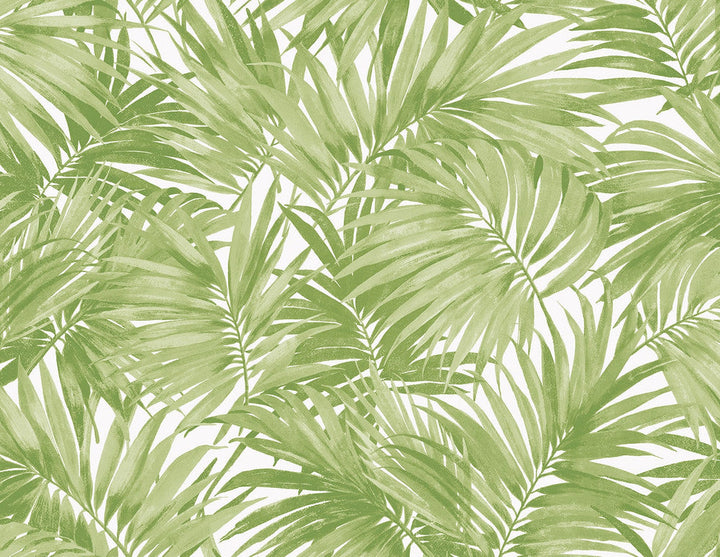 Cordelia Tossed Palms Spring Green LN40704 by Lillian August Designer Wallpaper