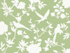 Lillian August Wallpaper Kauai Bird Toile Seacrest Green LN40904