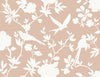Lillian August Wallpaper Kauai Bird Toile Peach Petal LN40906