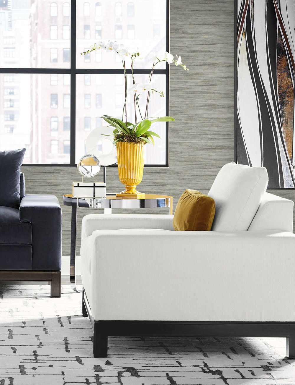 Loe Sanctuary Stria Coastline LN41122 by Lillian August Designer Wallpaper