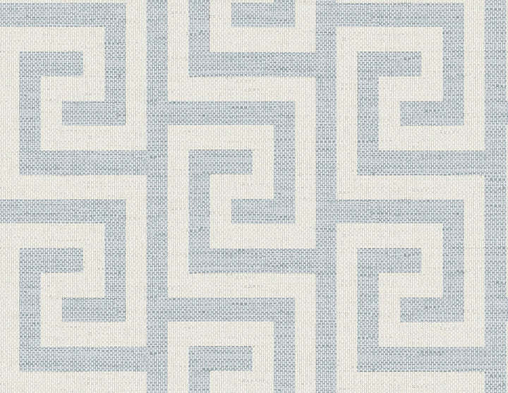 Luna Retreat Greek Key Skylight LN41202 by Lillian August Designer Wallpaper